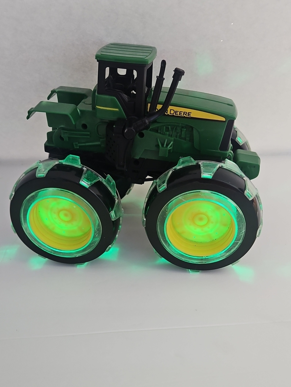 John Deere Green and Yellow Light-Up Monster Tractor Toy